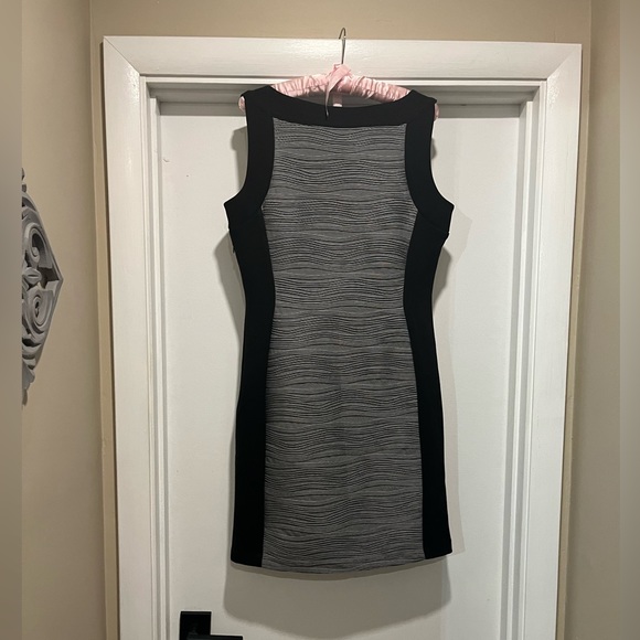 Calvin Klein Grey/Black Dress, Size 10 - Picture 2 of 2